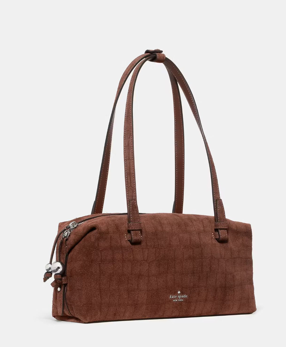 Cartera Kate Spade Billie Suede Croc Cafe Kate Spade