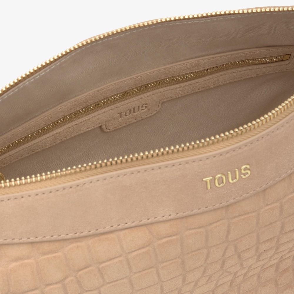 Cartera Tous Halfmoon beige