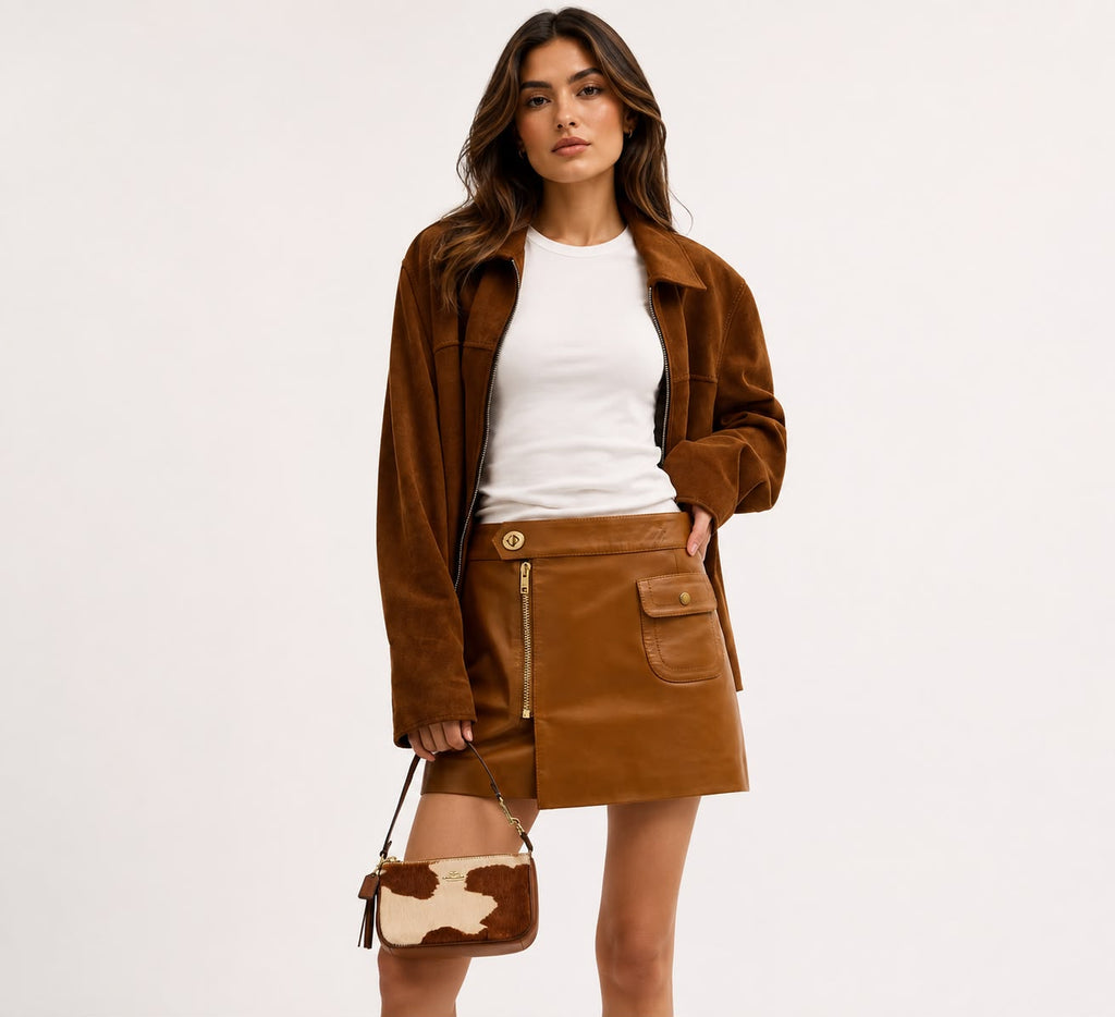 Cartera Coach Nolita estampado de vaca