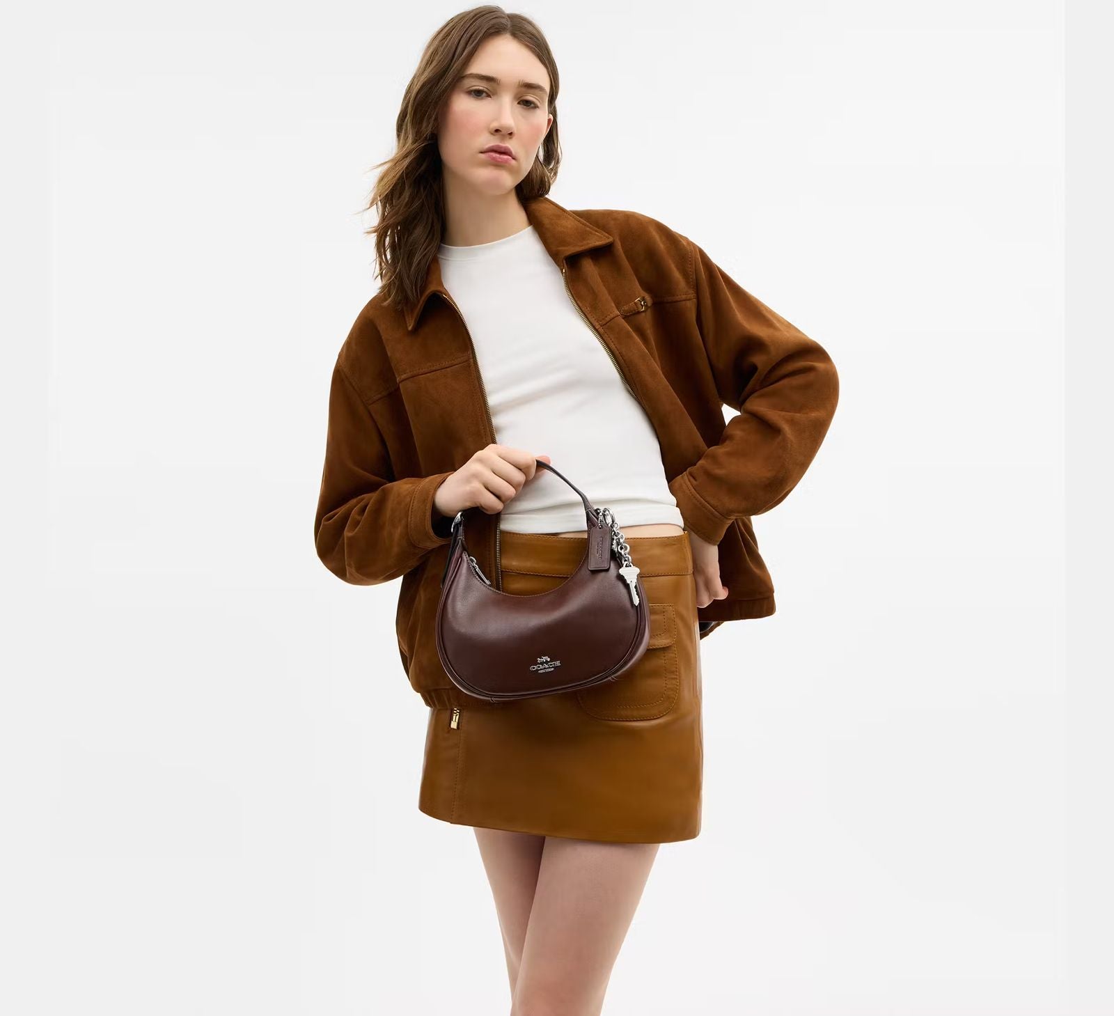 Cartera Coach Emily de Hombro Cafe moro Coach