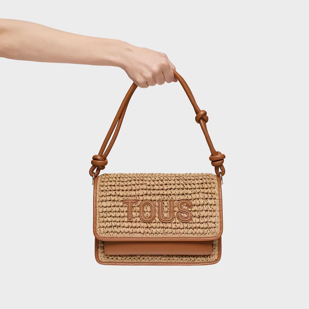 Cartera Tous Bandolera Audree medania de Rafia Tous