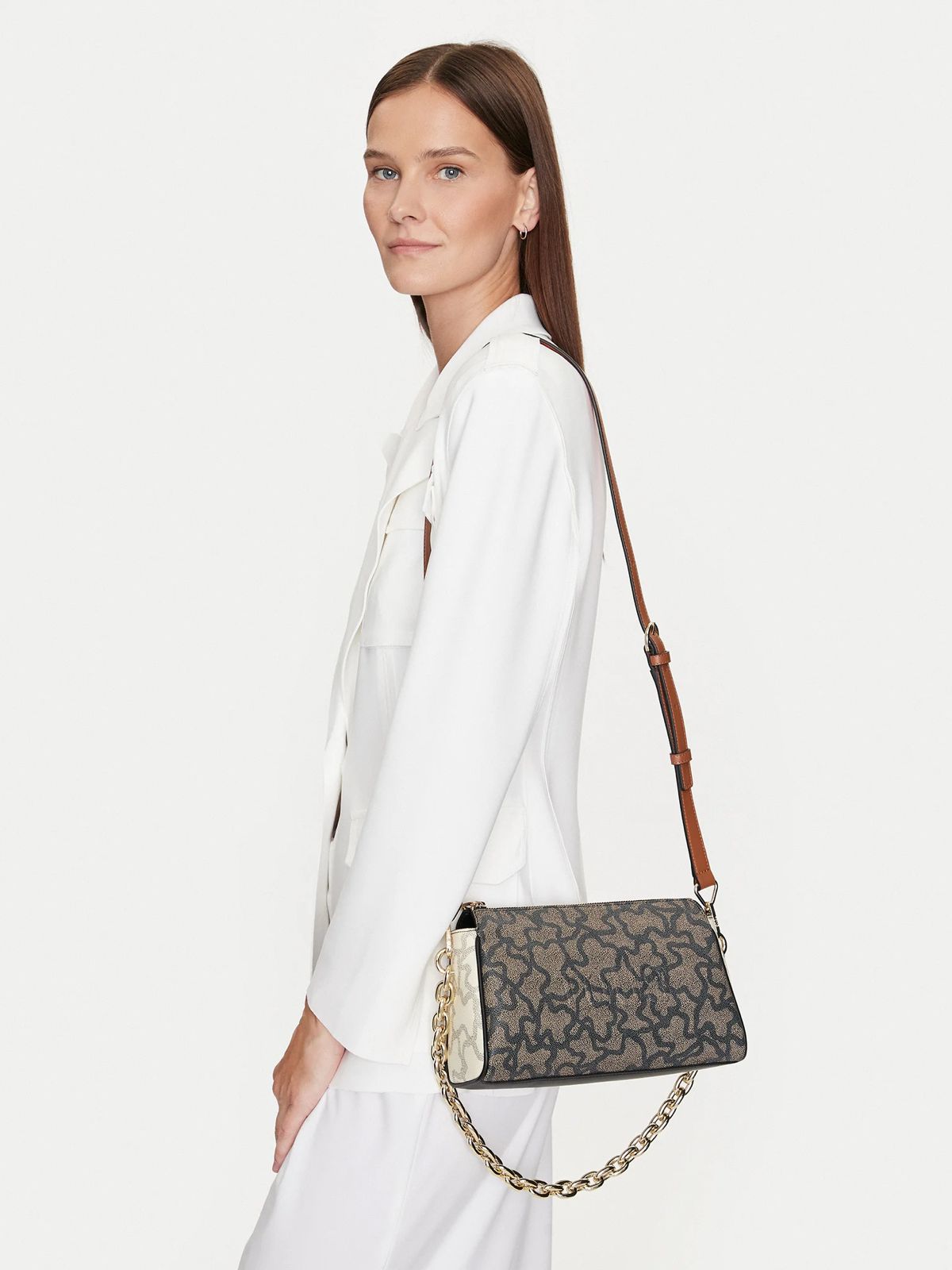 Cartera Tous Bandolera Negro Vainilla Kaos Icon Tous