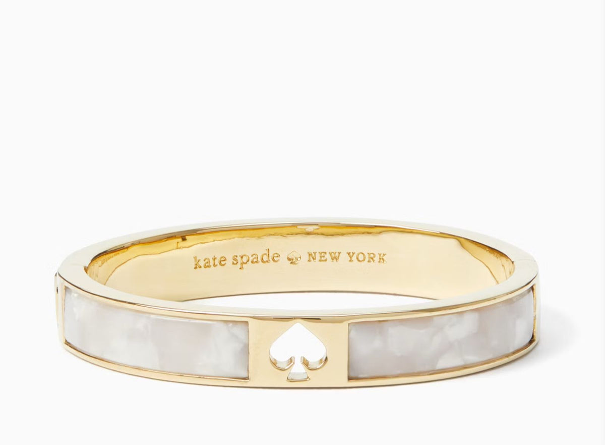 Pulsera Kate Spade Blanca con detalles Dorados Kate Spade
