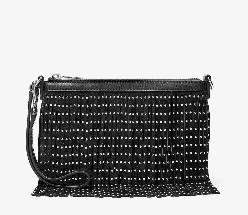 Cartera Michael Kors Negra Con flecos Michael Kors