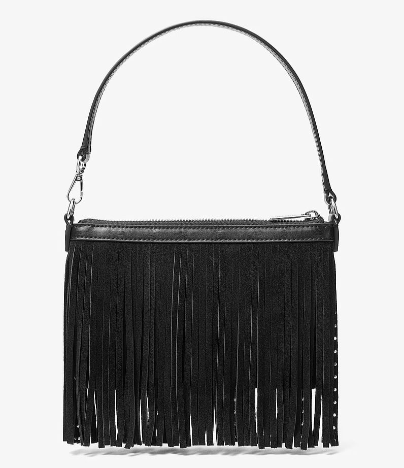 Cartera Michael Kors Negra Con flecos Michael Kors