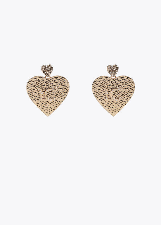 Aros Lola Casademunt corazon dorado