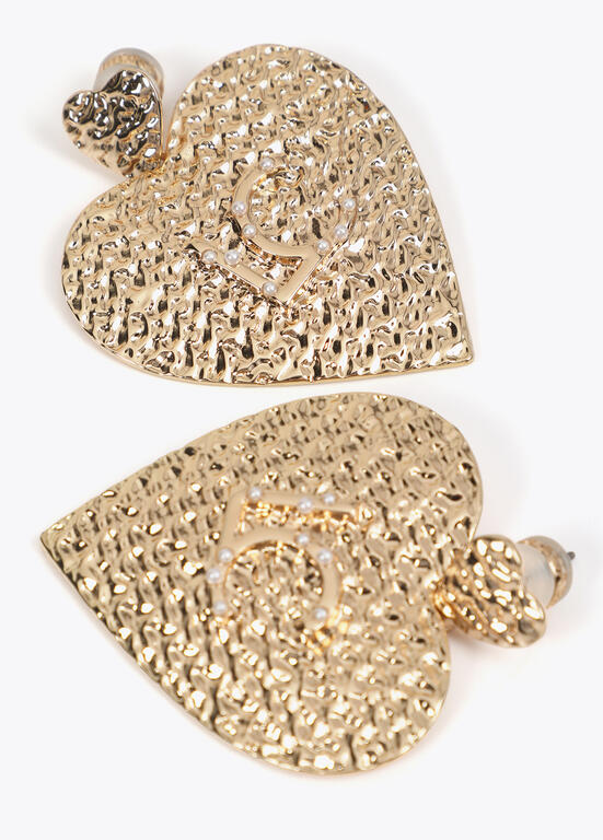 Aros Lola Casademunt corazon dorado