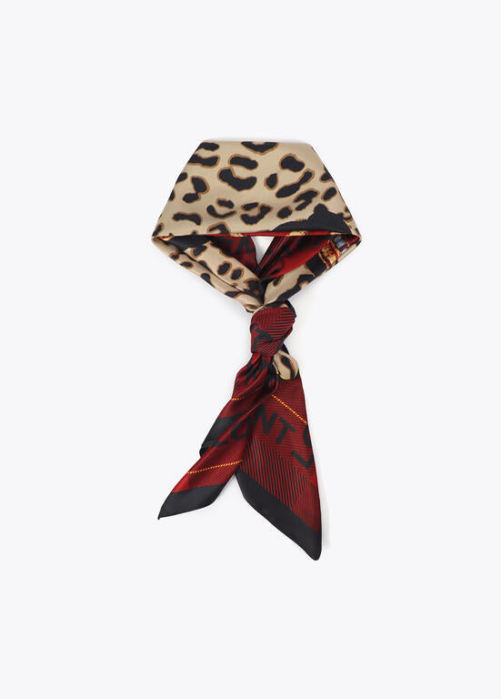 Pañuelo Lola Casademunt Animal Print y Tartán