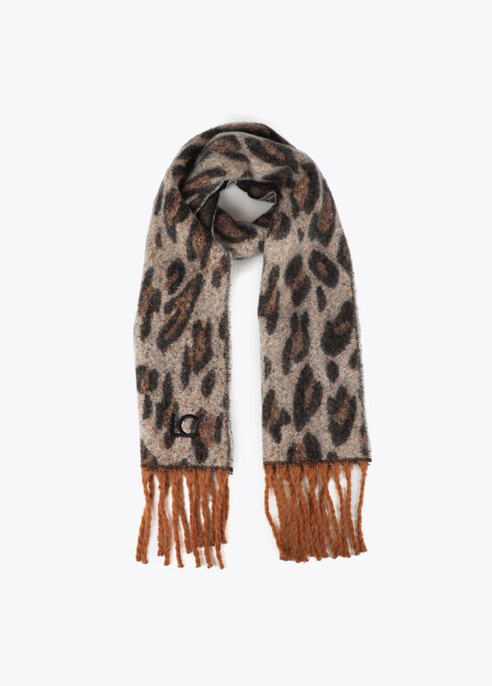 Bufanda Lola Casademunt Print con flecos