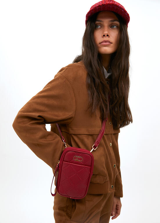 Porta celular Lola Casademunt rombos Rojo