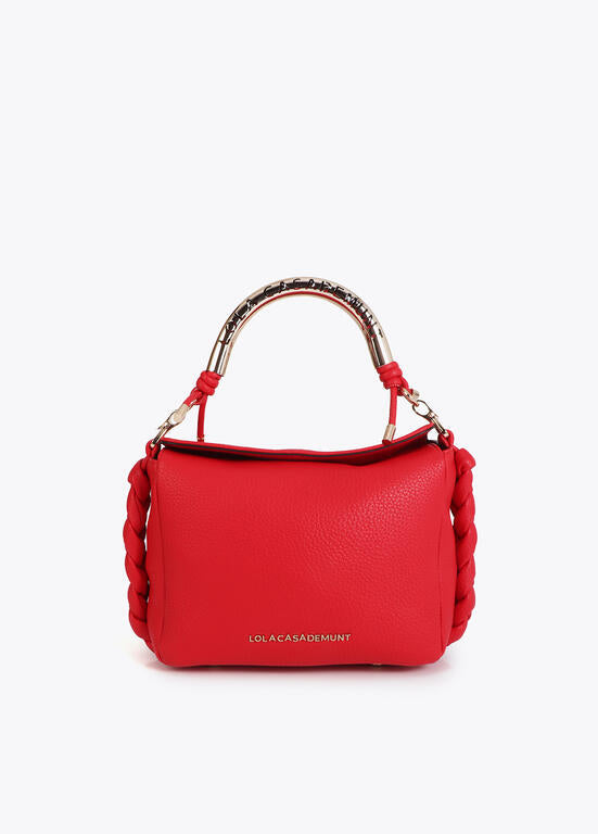 Bolso Lola Casademunt asa metálica troquelada roja