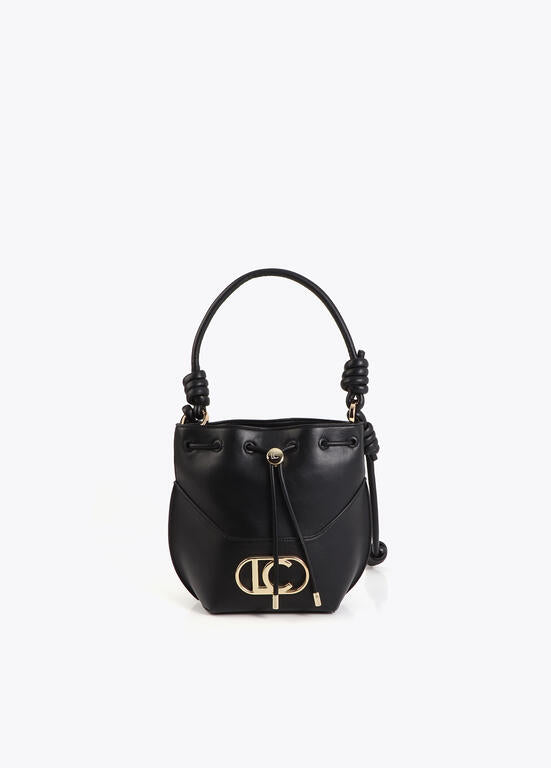 Bolso Lola Casademunt asa nudos tipo judas pieza inferior negro