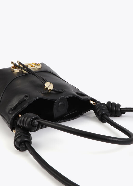 Bolso Lola Casademunt asa nudos tipo judas pieza inferior negro