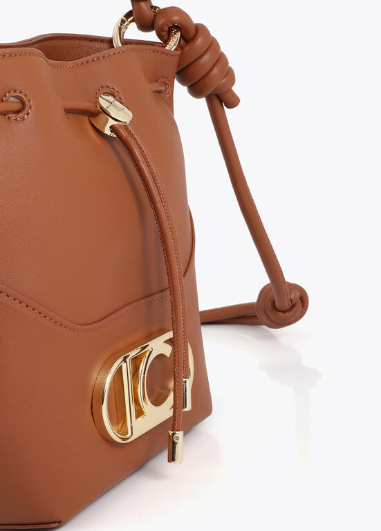 Bolso Lola Casademunt asa nudos tipo judas pieza inferior cafe