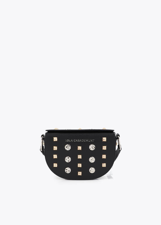 Cartera Lola Casademunt con tachas dorado y plateado