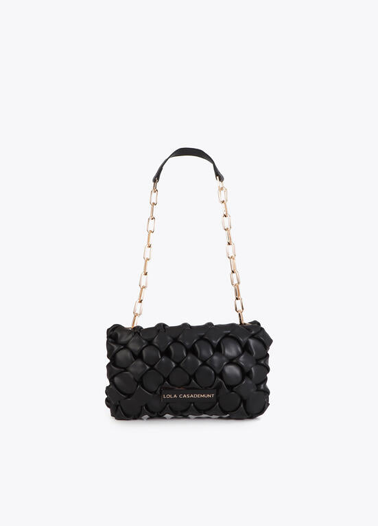 Cartera Lola Casademunt Bandolera material efecto nudos