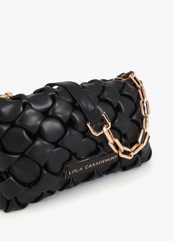Cartera Lola Casademunt Bandolera material efecto nudos