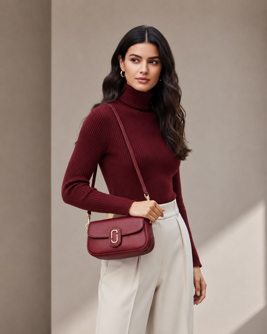 Crossbody Marc Jacobs cuero rojo Marc Jacobs